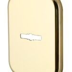 Декоративная Квадратная накладка Armadillo (Армадилло) на сувальдный замок PS-DEC SQ (ATC Protector 1) GP-2 - Золото