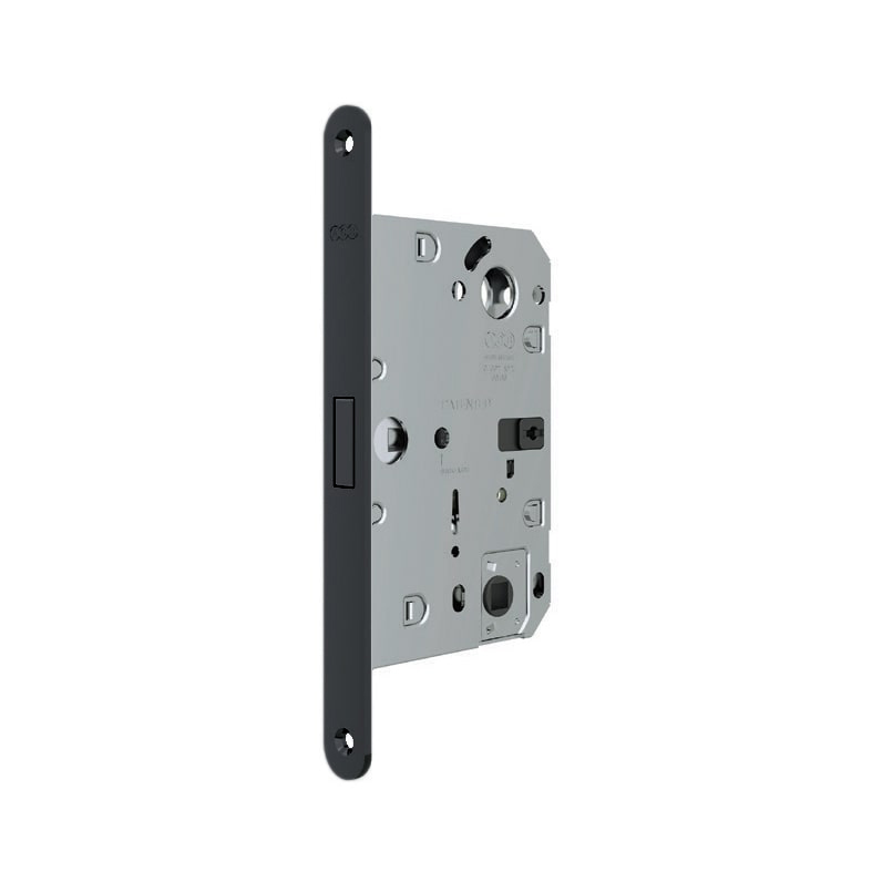 Защелка врезная AGB (АГБ) B06132.50.93 WC техническая упаковка пл. POLARIS WAVE - Черный